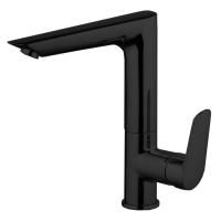 Fima Carlo Frattini Spot Cмеситель для раковины, 1 отв., с донным клапано, цвет: чёрный матовый