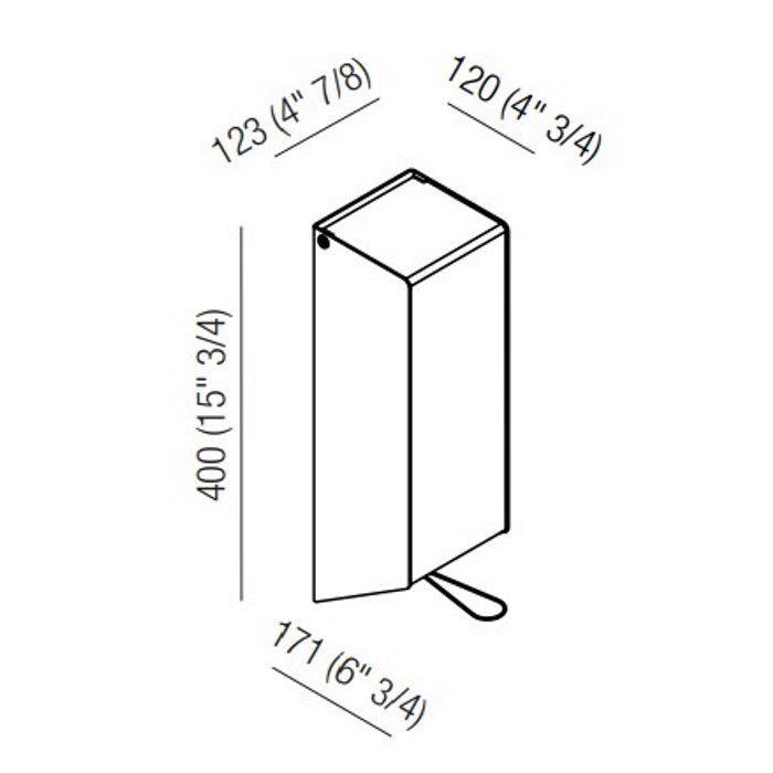 Agape Mach 2 Дозатор для жидкого мыла подвесной 40x17.1x12.3 см, цвет: черный Agape Mach 2 Дозатор для жидкого мыла подвесной 40x17.1x12.3 см, цвет: черный