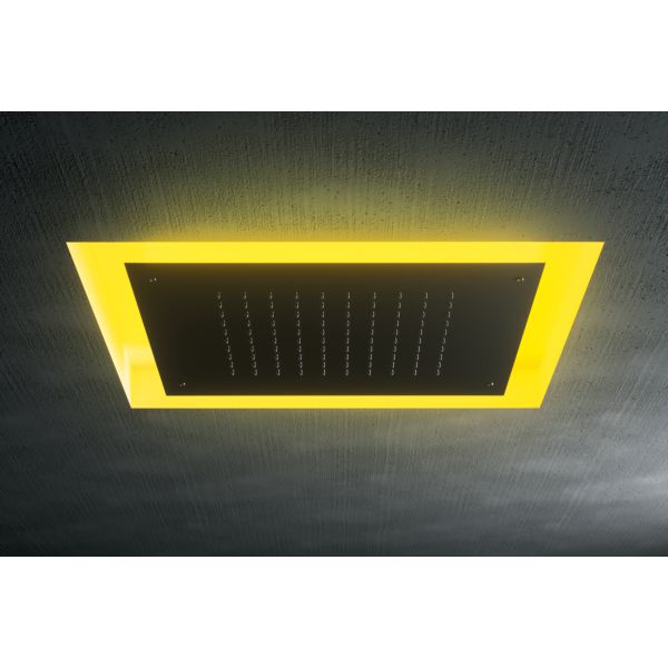 Daniel, встроенная лейка для душа с 7 цветной светодиодной подсветкой, диаметр 570 мм, цвет хром