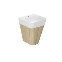 AZZURRA BUILD  раковина подвесная/накладная  50х50х16 см с 1 отв. под смеситель , цвет белый