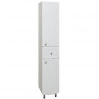 Шкаф пенал Runo Милано 30 4620750026561 Белый