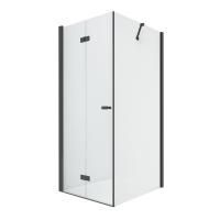 Душевое ограждение NEW TRENDY NEW SOLEO BLACK складные двери L 70x110x195 D-0233A/D-0148B (черный)