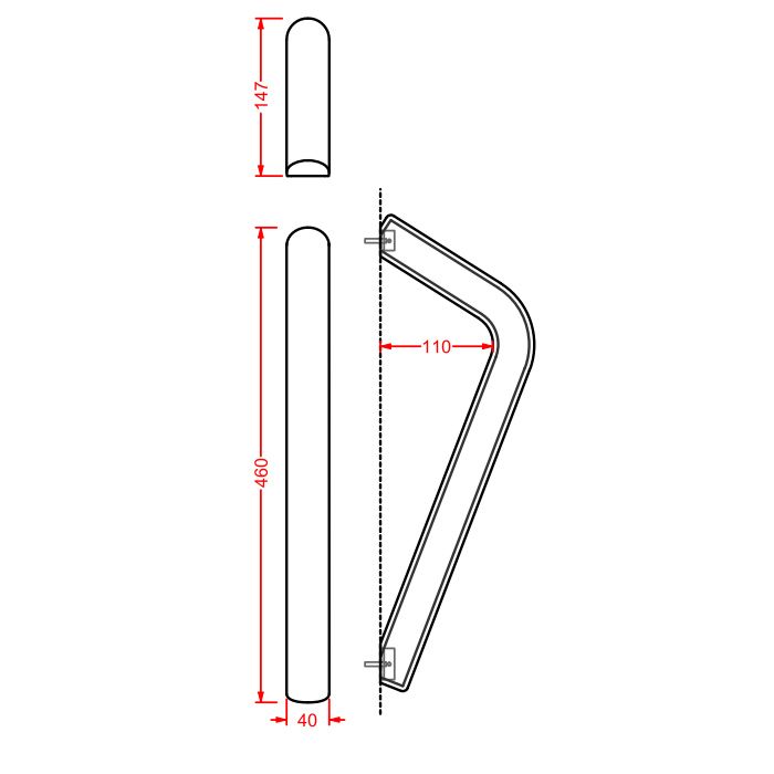 Artceram POSTIT Полотенцедержатель керамический 46х4 см, цвет: белый Artceram POSTIT Полотенцедержатель керамический 46х4 см, цвет: белый