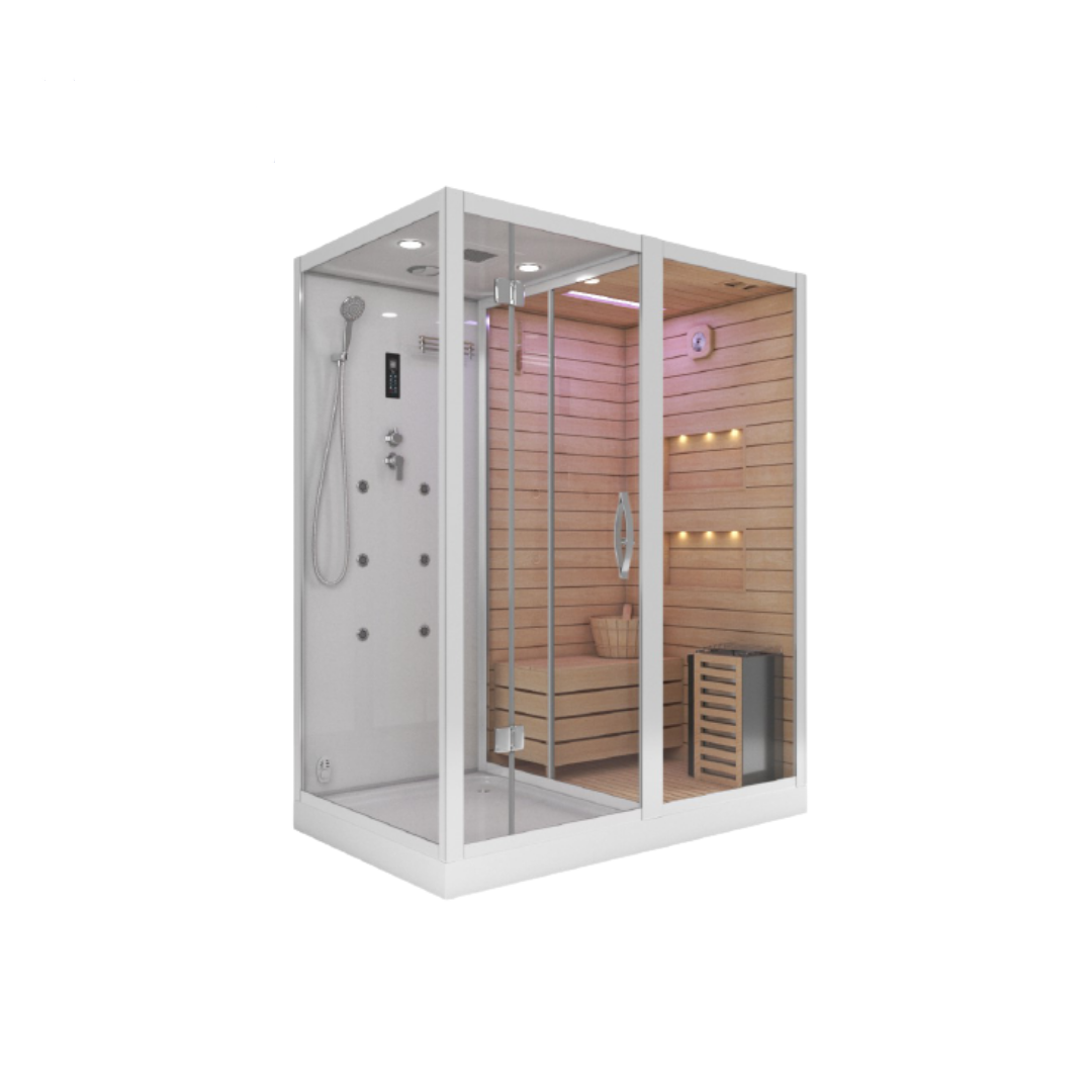 Сауна ALBANO-R White комбинированная 2в1 Cerutti SPA 1800x1100x2230 мм Сауна ALBANO-R White комбинированная 2в1 Cerutti SPA 1800x1100x2230 мм
