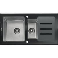 Кухонная мойка Tolero Ceramic Glas TG-920k 92 Черная Кухонная мойка Tolero Ceramic Glas TG-920k 92 Черная