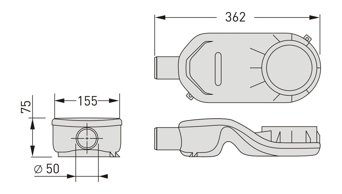 Сифон Berges повышеной емкости 60 л/мин
