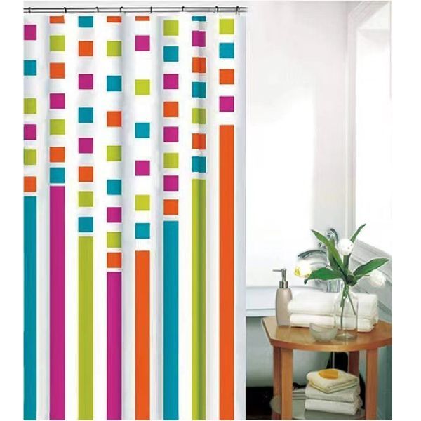 Штора для ванной комнаты Savol S-TH8P01, квадраты