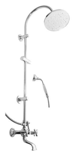 Душевая система Rav Slezak Morava retro MK159.5/3K бронзовый, с ручками МК3