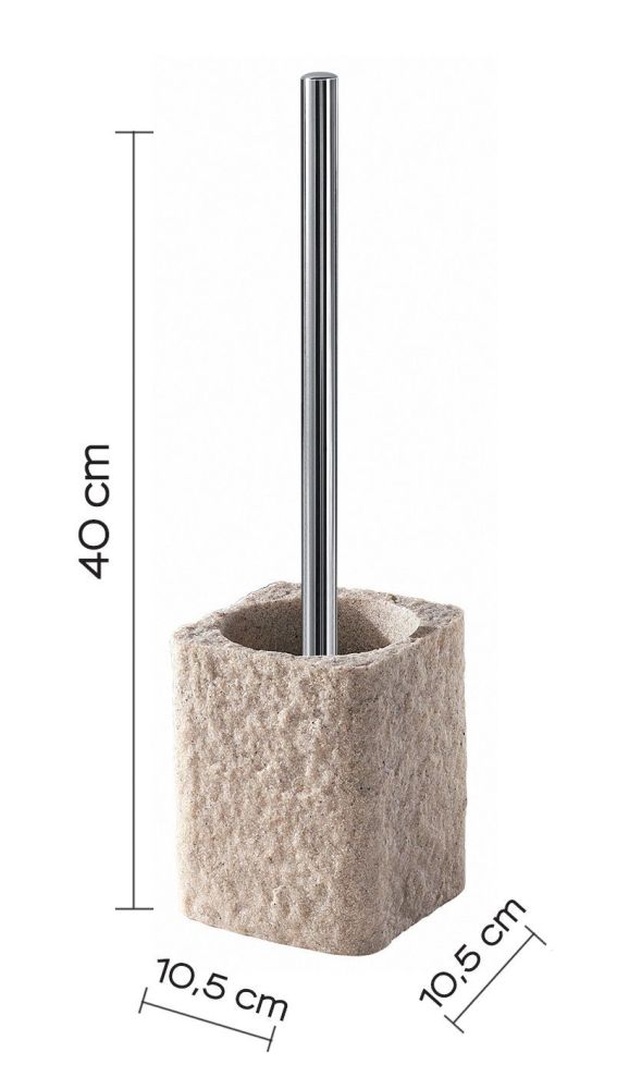 Gedy Aries, напольный ерш, цвет хром - бежевый