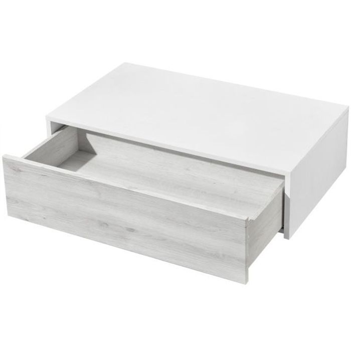 Комод Акватон Сакура 80 1A236603SKW80 подвесной Ольха наварра Белый глянец