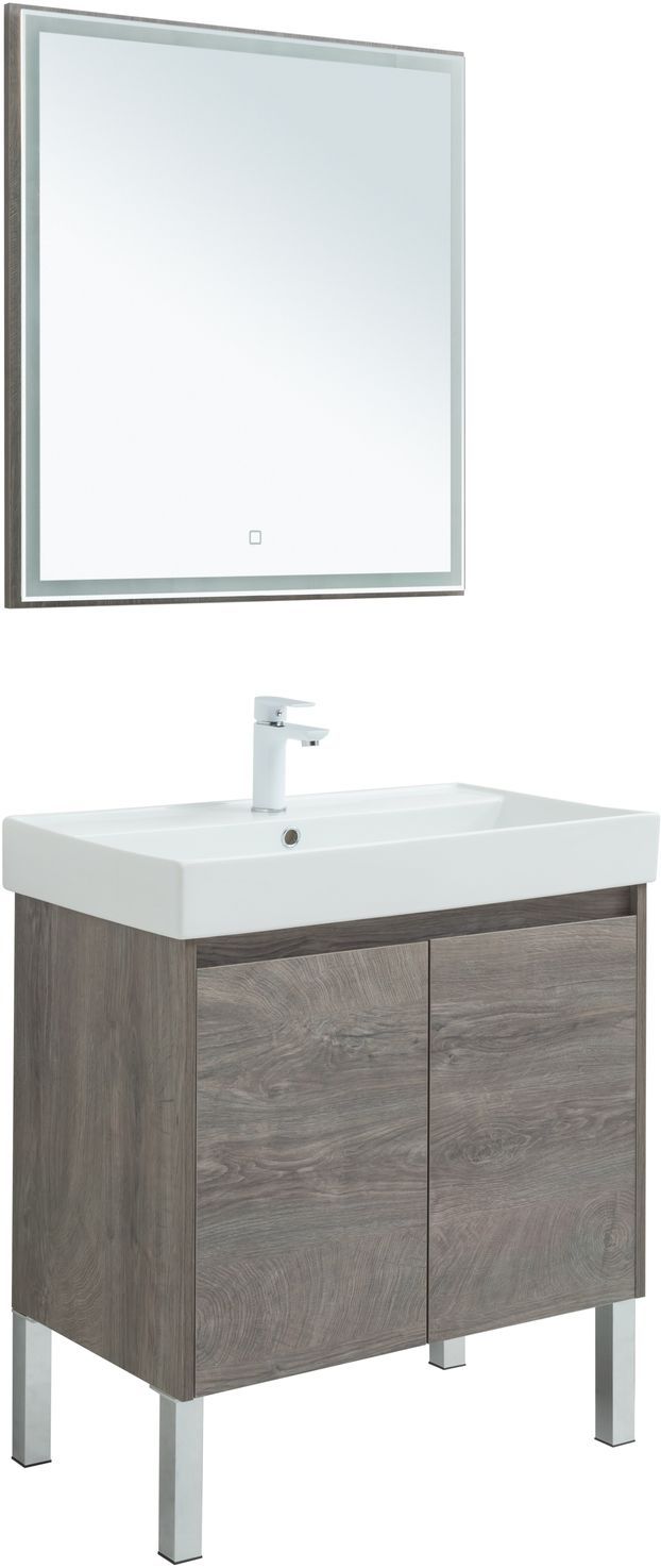 Мебель для ванной Aquanet Nova Lite 75 дуб рошелье (2 дверцы) Мебель для ванной Aquanet Nova Lite 75 дуб рошелье (2 дверцы)