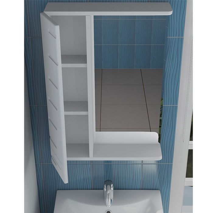 Зеркало со шкафом Vigo Diana 50 L с подсветкой Белое