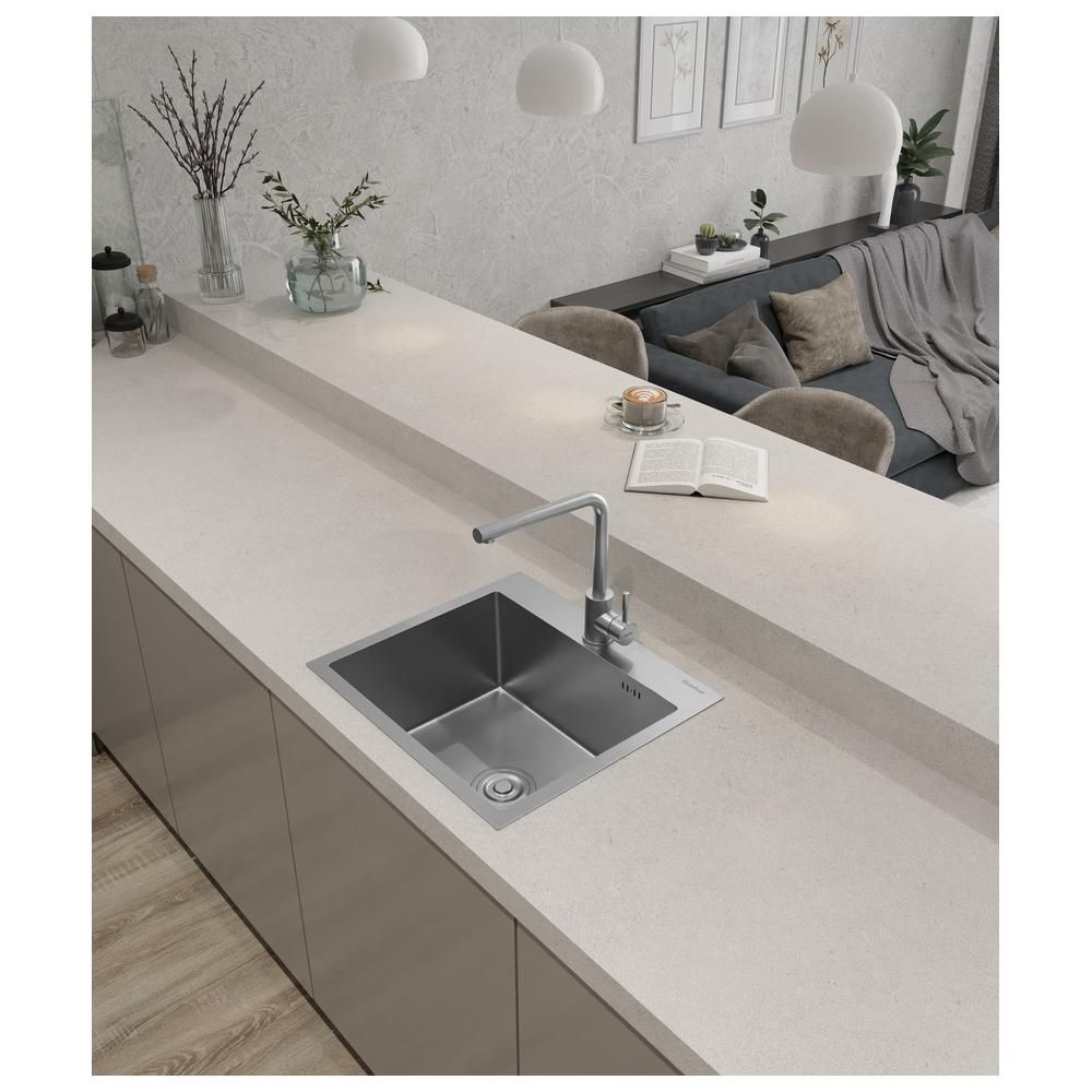 Кухонная мойка GranFest 5045, нержавеющая сталь, артикул 5045 нерж