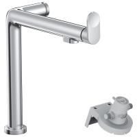 Смеситель для кухни, Hansgrohe, Aqittura M91, тип открывания воды-однорычажный, отверстия для монтажа-1, высота, мм-316, вынос излива, мм-267, тип излива-поворотный, стандарт подвода воды-3/8", цвет-хром Смеситель для кухни, Hansgrohe, Aqittura M91, тип открывания воды-однорычажный, отверстия для монтажа-1, высота, мм-316, вынос излива, мм-267, тип излива-поворотный, стандарт подвода воды-3/8", цвет-хром