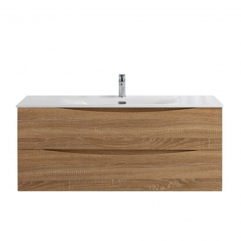 MARINO-CER-N База под раковину подвесная с двумя выкатными ящиками, Rovere Nature Grigio, 1196x460x500, MARINO-CER-N-1200-2C-SO-RNG-P, артикул MARINO-CER-N-1200-2C-SO-RNG-P