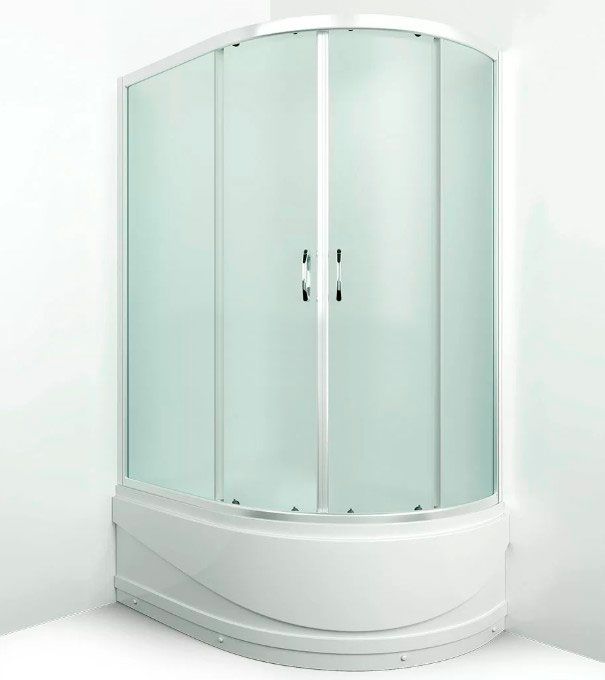 Душевой уголок Erlit Comfort ER0512TL 120x80 профиль Матовый хром стекло матовое