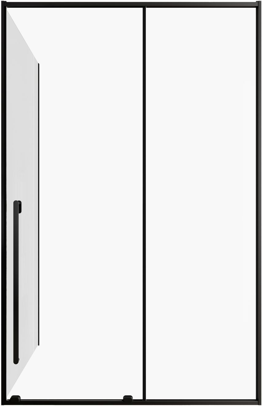 Душевой уголок Allen Brau Fantasy 130x100 3.11007.31 + 3.11014.31 черный матовый