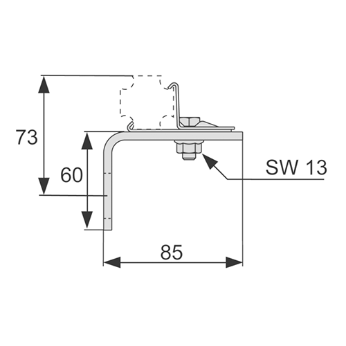 Крепление одинарное