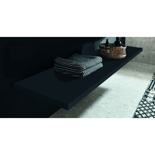 Puris Rounds, столешница отдельновисящая 920 мм (вкл. крепеж), цвет серый космос матовый