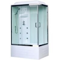 Душевая кабина Royal Bath BP 100х80 RB8100BP3-WT-CH-L с гидромассажем профиль Хром задняя стенка Белая Душевая кабина Royal Bath BP 100х80 RB8100BP3-WT-CH-L с гидромассажем профиль Хром задняя стенка Белая