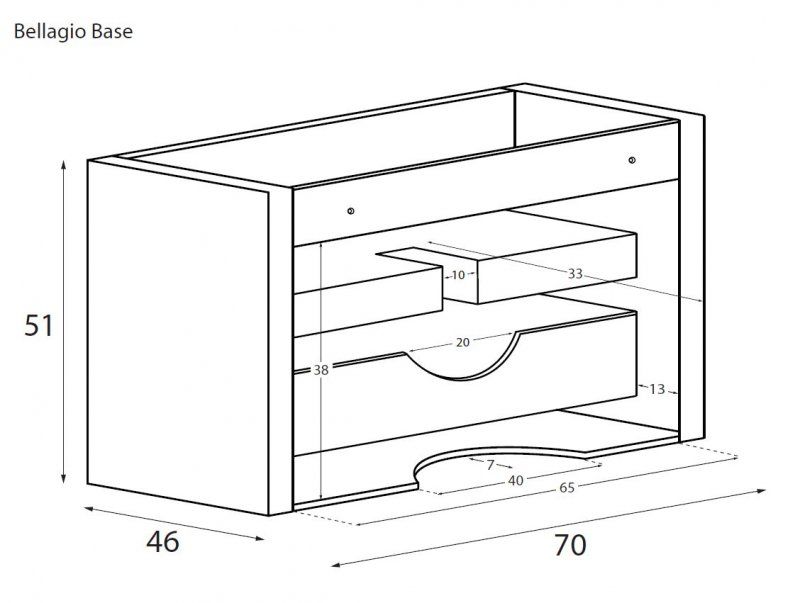 Мебель для ванной комнаты CEZARES BELLAGIO 100