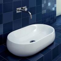 AZZURRA NUVOLA Раковина накладная без отверстия под смеситель 60х40см, цвет белый