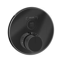 GESSI HI-FI COMFORT Смеситель настенный встраиваемый, термостатический, с 1 запорной кнопкой, цвет Black Metal PVD