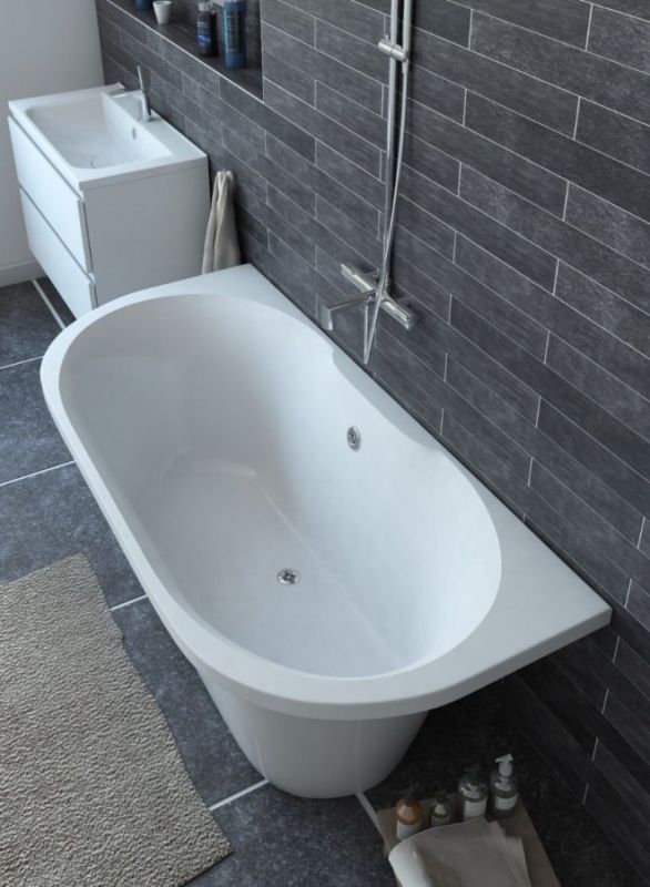 Ванна из искусственного камня Эстет Лира 170х80 Белая