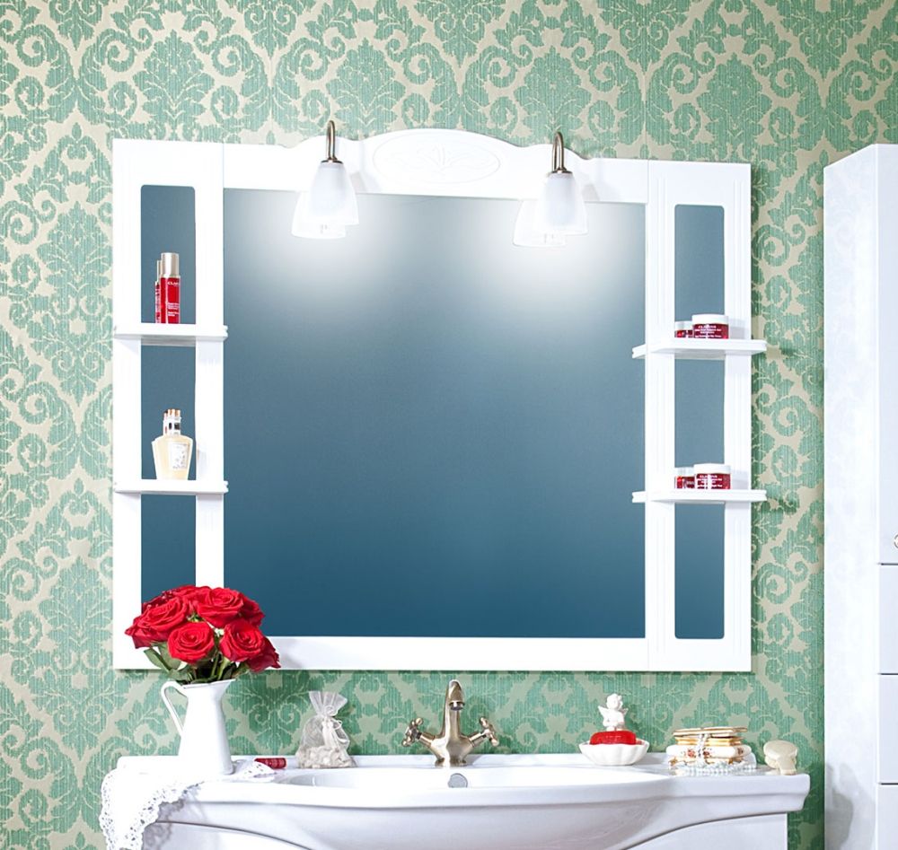 Комплект мебели для ванной Бриклаер АННА 120, белый, артикул АННА 120