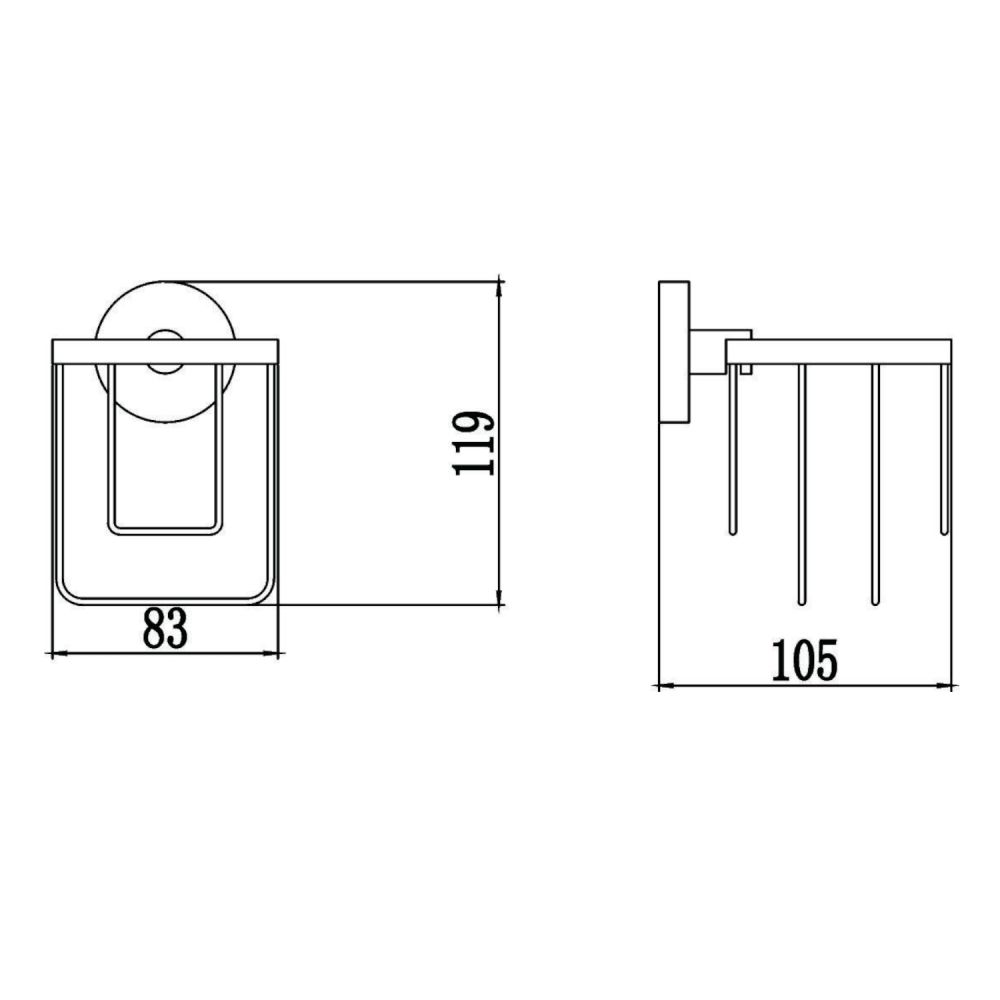 Держатель для освежителя воздуха Savol S-008733, хром, артикул S-008733