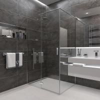 Душевой угол Veconi Rovigo RV-073, 1200х100х1950 хром, стекло прозрачное