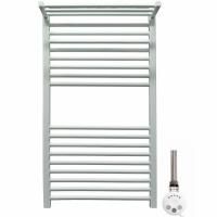 Электрический полотенцесушитель Ника Modern ЛМ 3 100x50 масляный с полкой Белый матовый 20 перекладин