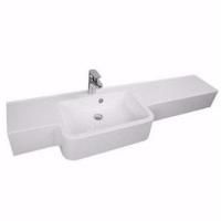 Раковина-столешница Акватон Hotel B 129 Белая L