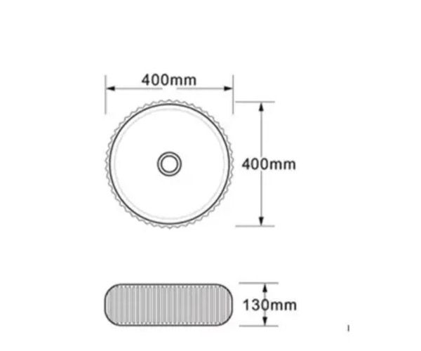 Раковина чаша Bronze de Luxe Эмеральда 1382W, белый, артикул 1382W