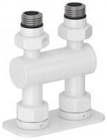 Модуль 2х1/2" прямой EU50 (Белый (RAL-9003)) Модуль 2х1/2" прямой EU50 (Белый (RAL-9003))