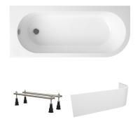 Комплект 3 в 1 Lavinia Boho Art II S2-3713170L, акриловая ванна 170x72,5 см (левый разворот), усиленные металлические ножки с монтажным набором, лицевой экран