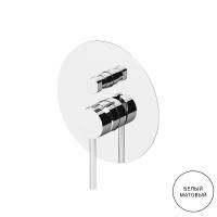 GATTONI CIRCLE TWO Смеситель встраиваемый на 2 выхода, с внутренней частью,цвет BIANCO OPACO GATTONI CIRCLE TWO Смеситель встраиваемый на 2 выхода, с внутренней частью,цвет BIANCO OPACO
