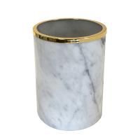 3SC Elegance MARMO Ведро без крышки 20х20хh28см, цвет: мрамор bianco carrara/золото 24к. Lucido 3SC Elegance MARMO Ведро без крышки 20х20хh28см, цвет: мрамор bianco carrara/золото 24к. Lucido