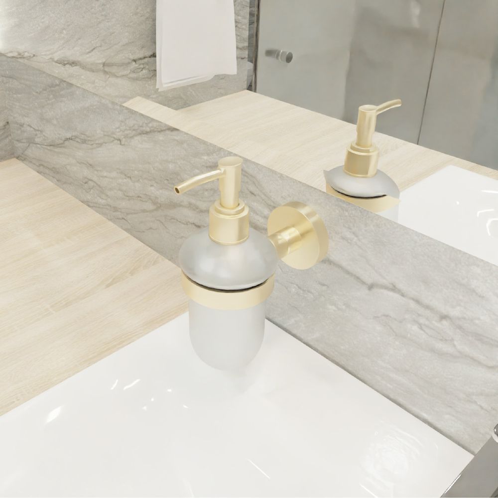 Дозатор жидкого мыла FIXSEN COMFORT    GOLD FX-87012, матовое золото