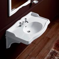 SIMAS Arcade 105, раковина-консоль 105*56, с 3 отв. под смеситель (2отв. выбитых вручную), цвет: белый