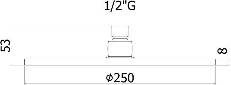 Верхний душ Paffoni Master Speciale ZSOF101CR