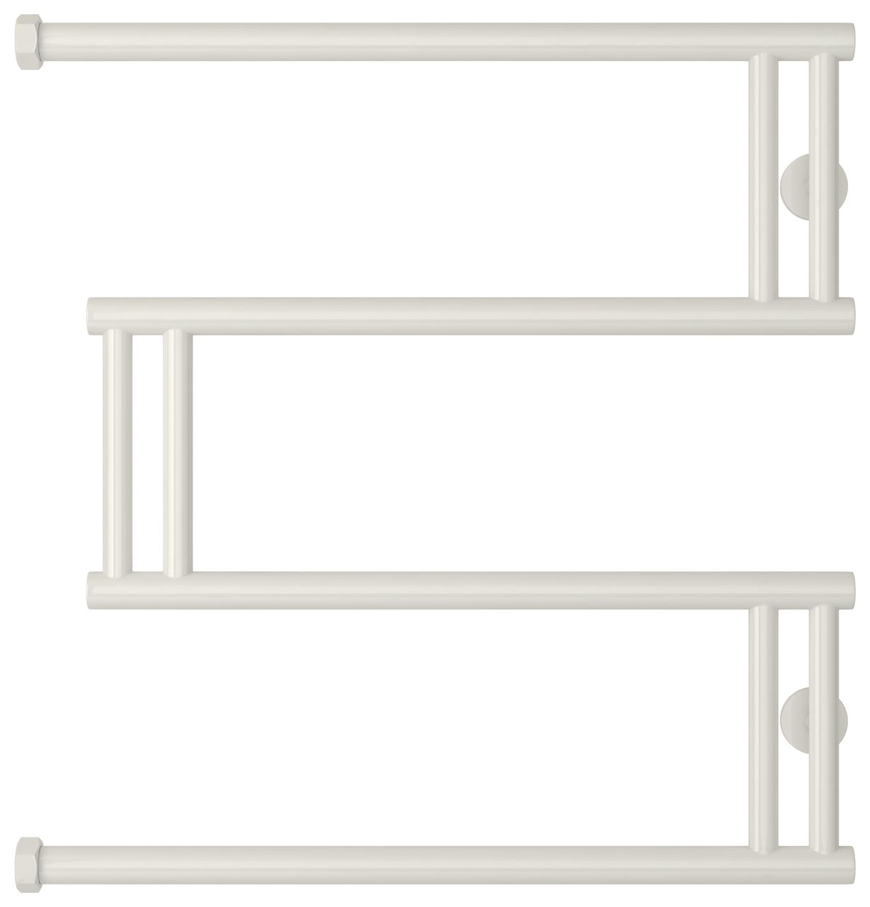 Полотенцесушитель водяной High-Tech model "M+" 600х600 (Белый)