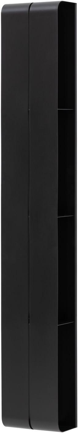 Полка Aquanet Магнум H 20x130 черная матовая, вертикальная Полка Aquanet Магнум H 20x130 черная матовая, вертикальная