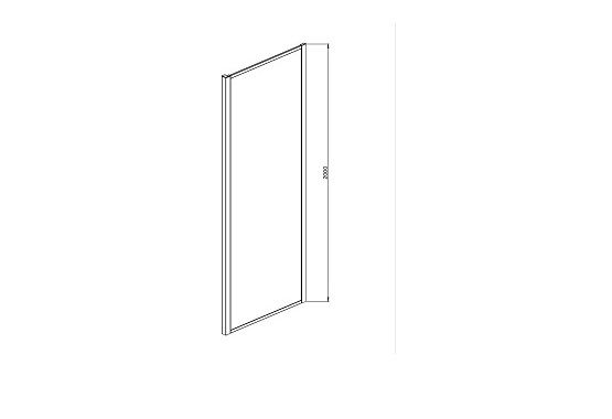 AQ NAA 6310-90 (новый артикул AQ ARI WA 09020CH) Неподвижная душевая стенка 900x2000, для комбинации с дверью, профиль хром, стекло прозрачное AQ NAA 6310-90 (новый артикул AQ ARI WA 09020CH) Неподвижная душевая стенка 900x2000, для комбинации с дверью, профиль хром, стекло прозрачное