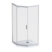 W90G-405-090MT Душевое ограждение Gem 5-corner Pivot 90x90 стекло прозрачное, профиль матовый хром, W90G-405-090MT Душевое ограждение Gem 5-corner Pivot 90x90 стекло прозрачное, профиль матовый хром,