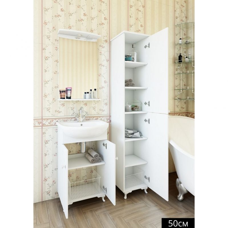 Тумба для раковины Sanflor Софи 50 С0002221 Белая Тумба для раковины Sanflor Софи 50 С0002221 Белая