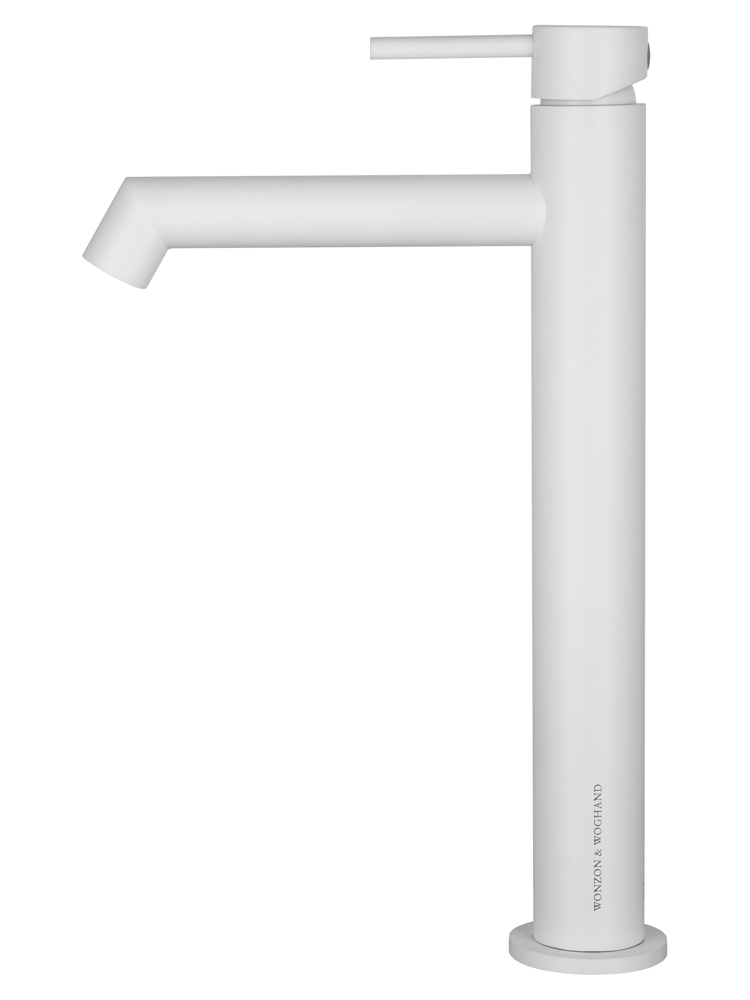 Смеситель для раковины высокий WONZON & WOGHAND, Белый матовый (WW-H1064-MW)