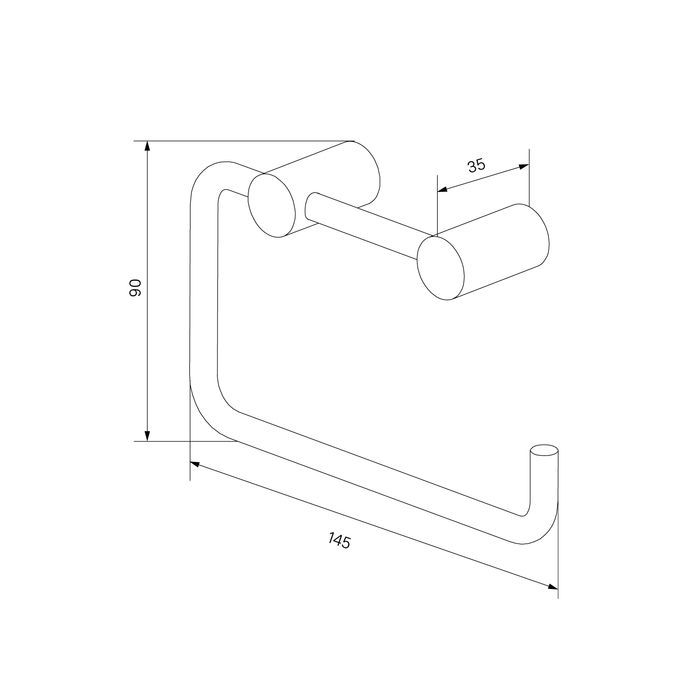 Держатель для туалетной бумаги IDDIS Petite без крышки, сплав металлов, сатин (PETSS00i43), артикул PETSS00i43