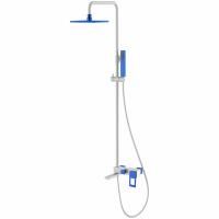 Душевая система Boheme Q 148-WUV Белая Синяя