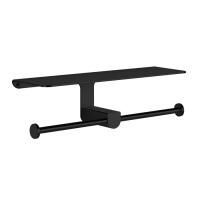 GESSI Rilievo Двойной держатель туалетной бумаги, цвет: nero XL